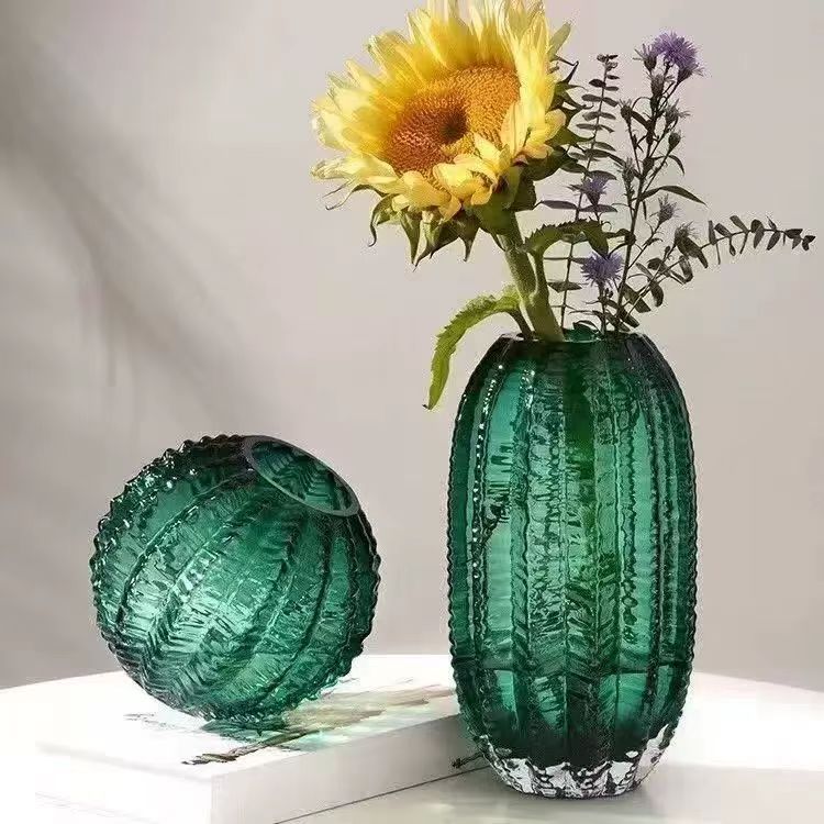 INS Cactus Textured Glass Vase 4