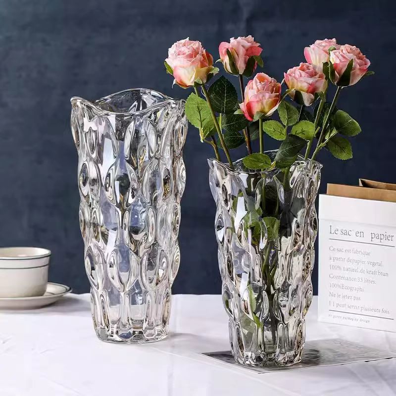 Minimalist Crystal Ripple Vase 7