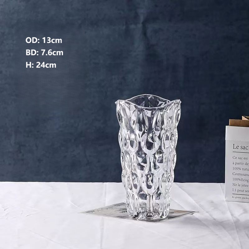 Minimalist Crystal Ripple Vase 9