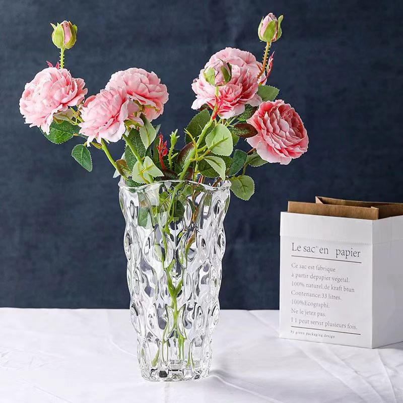 Minimalist Crystal Ripple Vase 8