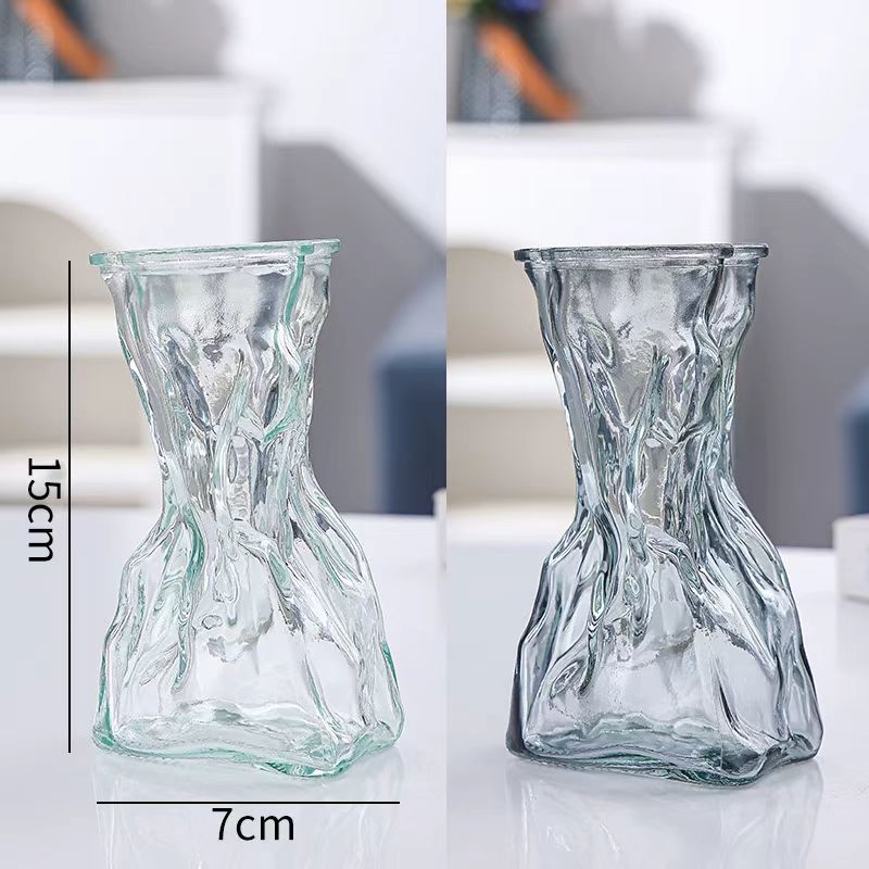 Minimalist Twisted Glass Vase