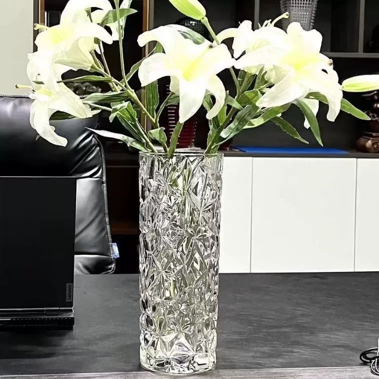 Nordic Faceted Crystal Glass Vase 6