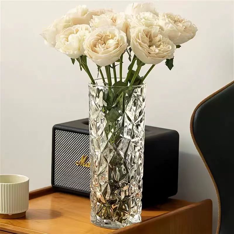 Nordic Faceted Crystal Glass Vase 2