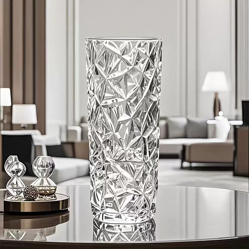 Nordic Faceted Crystal Glass Vase 3