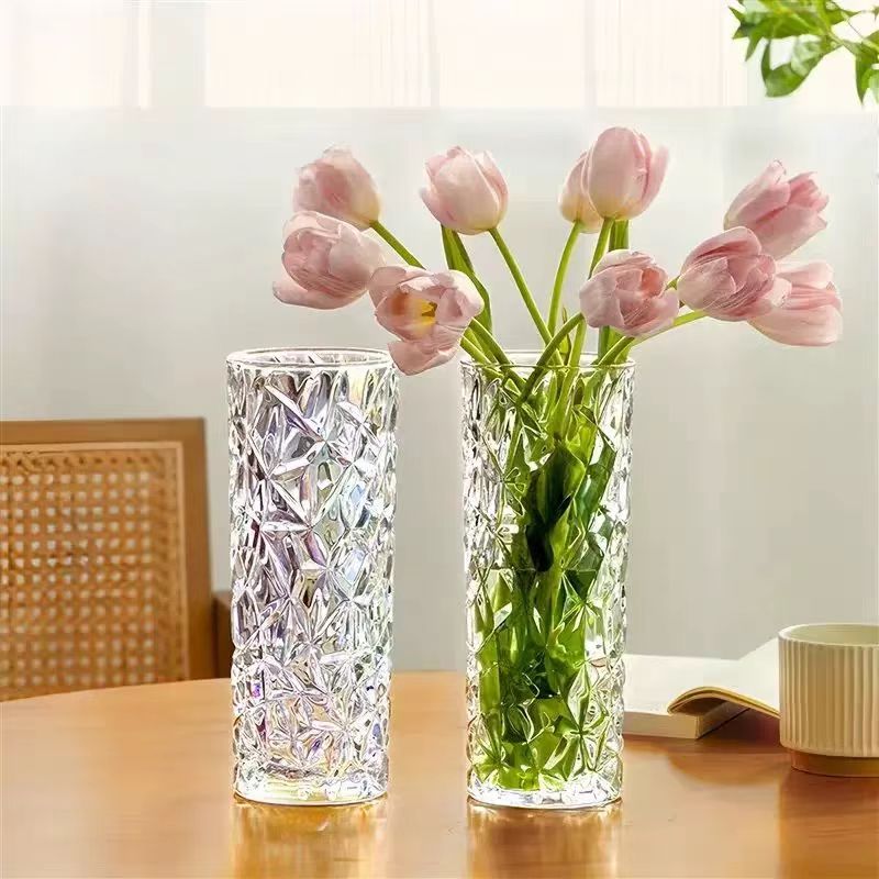 Nordic Faceted Crystal Glass Vase 9