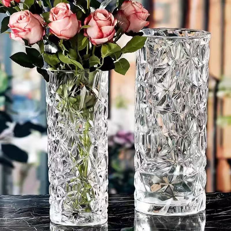 Nordic Faceted Crystal Glass Vase 4