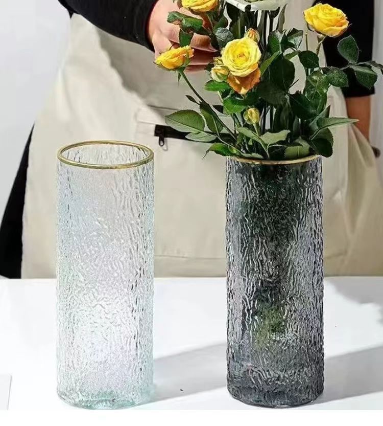 Nordic Frostwave Cylinder Vase