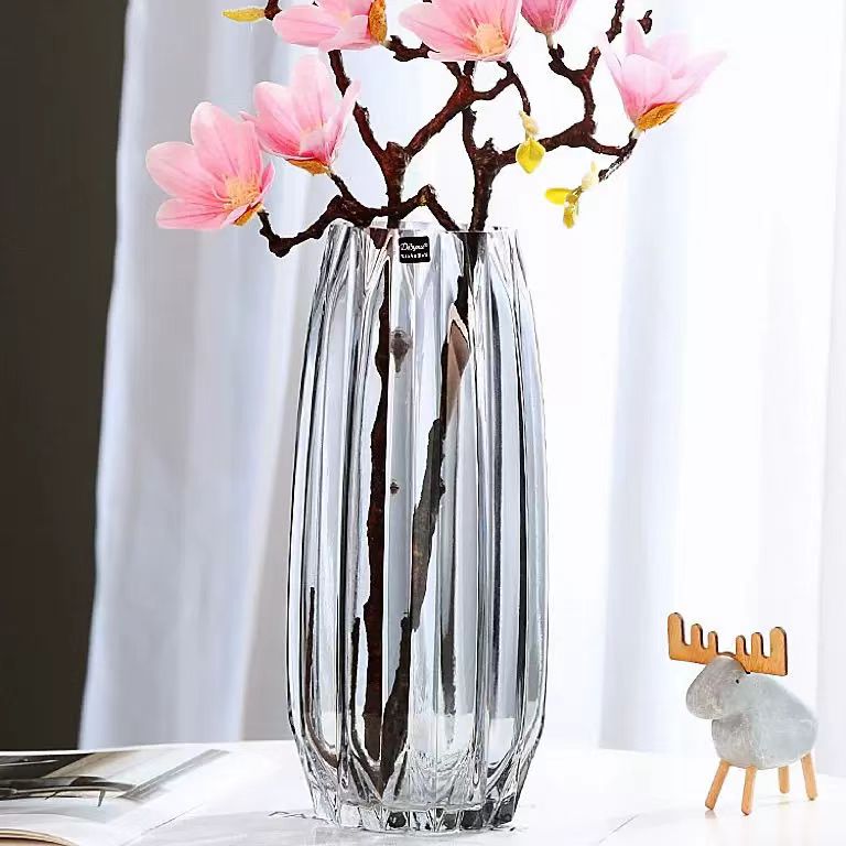 Nordic Ribbed Glass Vase 13