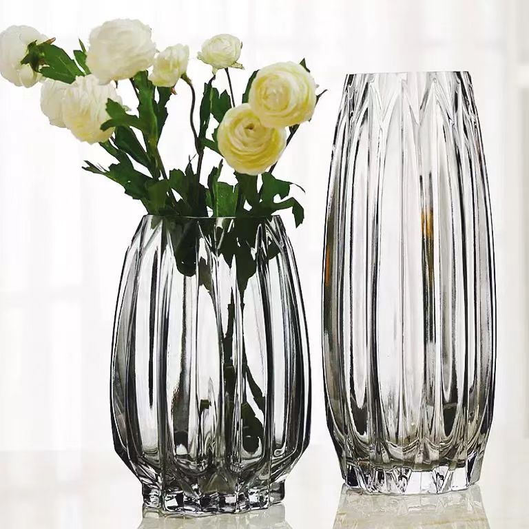 Nordic Ribbed Glass Vase 5