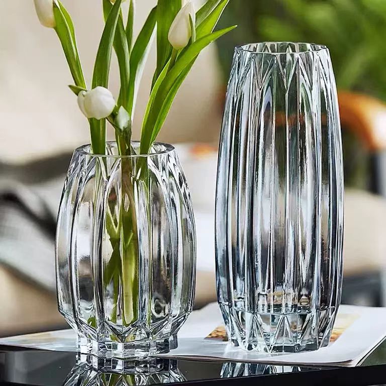 Nordic Ribbed Glass Vase 9