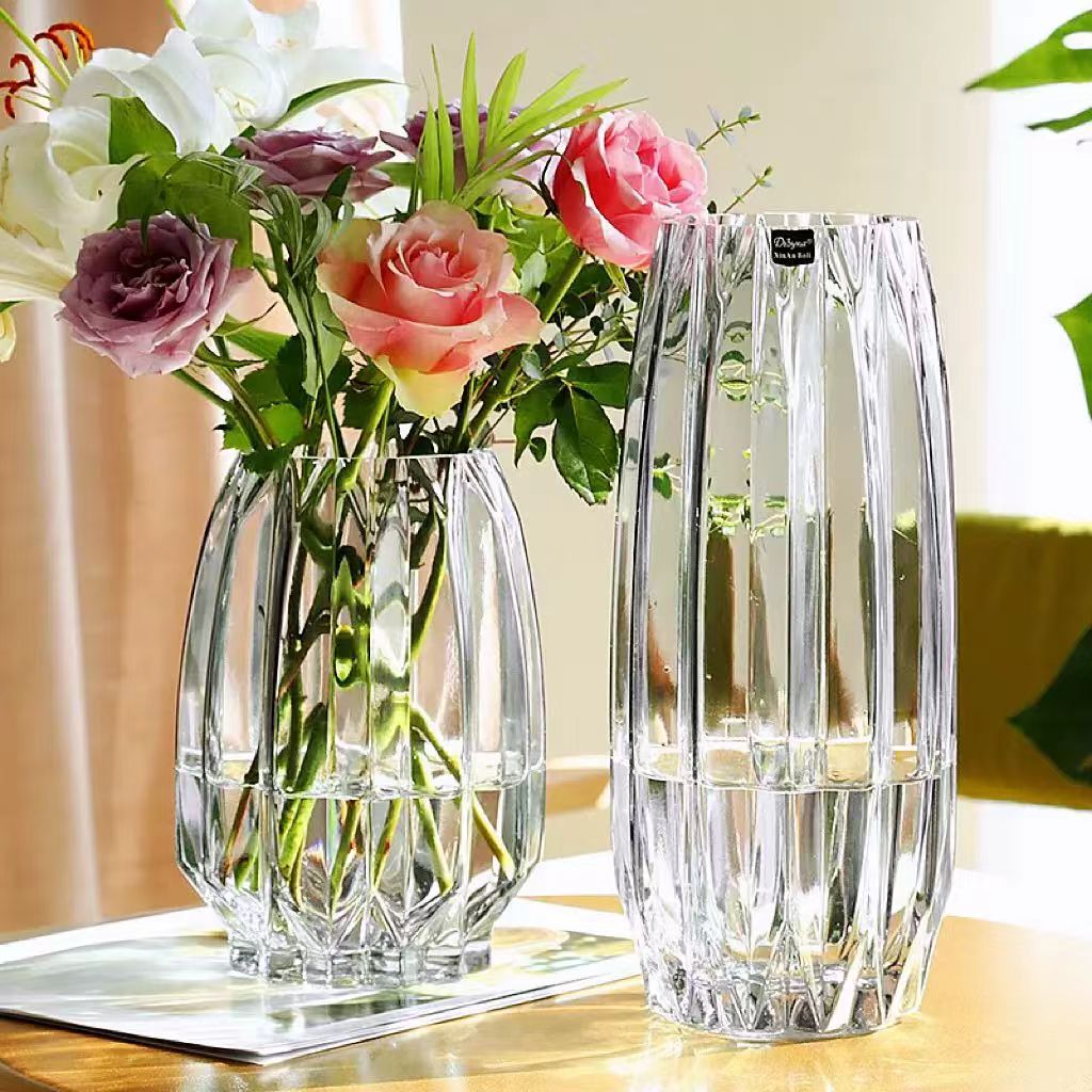 Nordic Ribbed Glass Vase 11