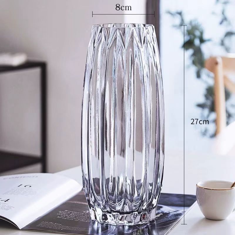 Nordic Ribbed Glass Vase 8