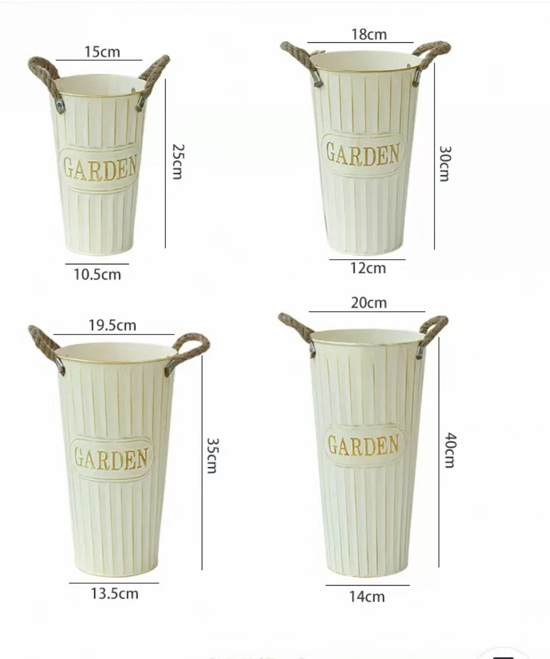 Garden Style Floral Bucket