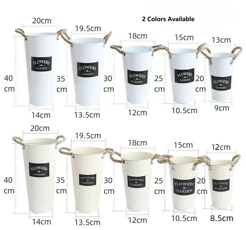 Garden Style Floral Bucket 13
