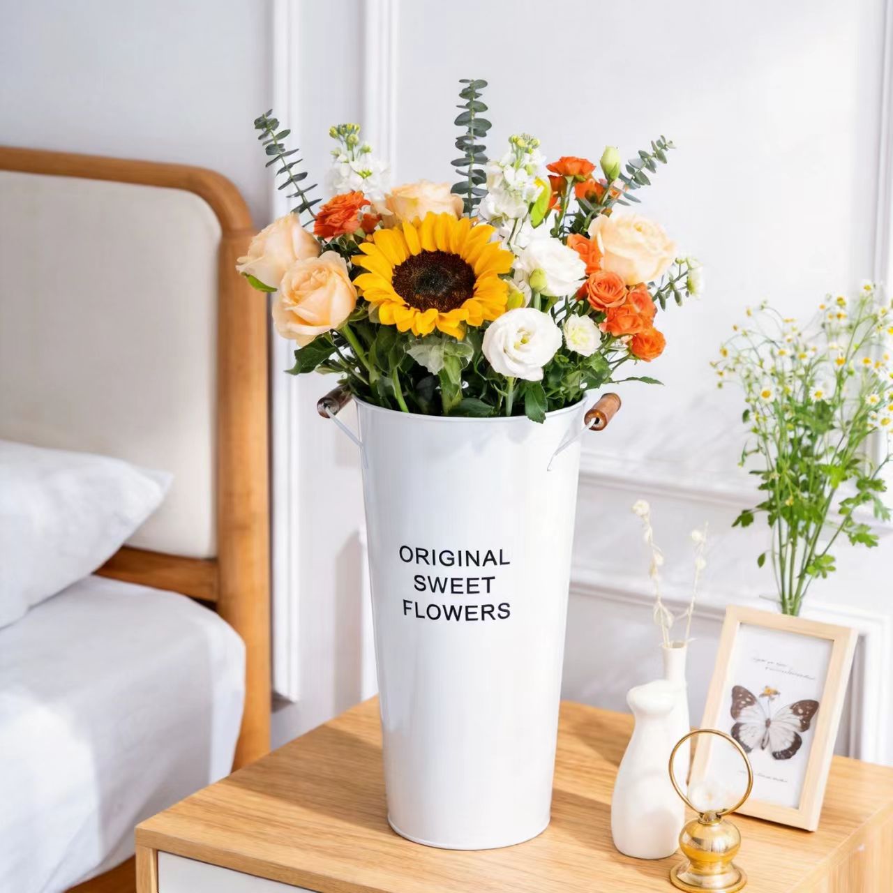 Garden Style Floral Bucket 2