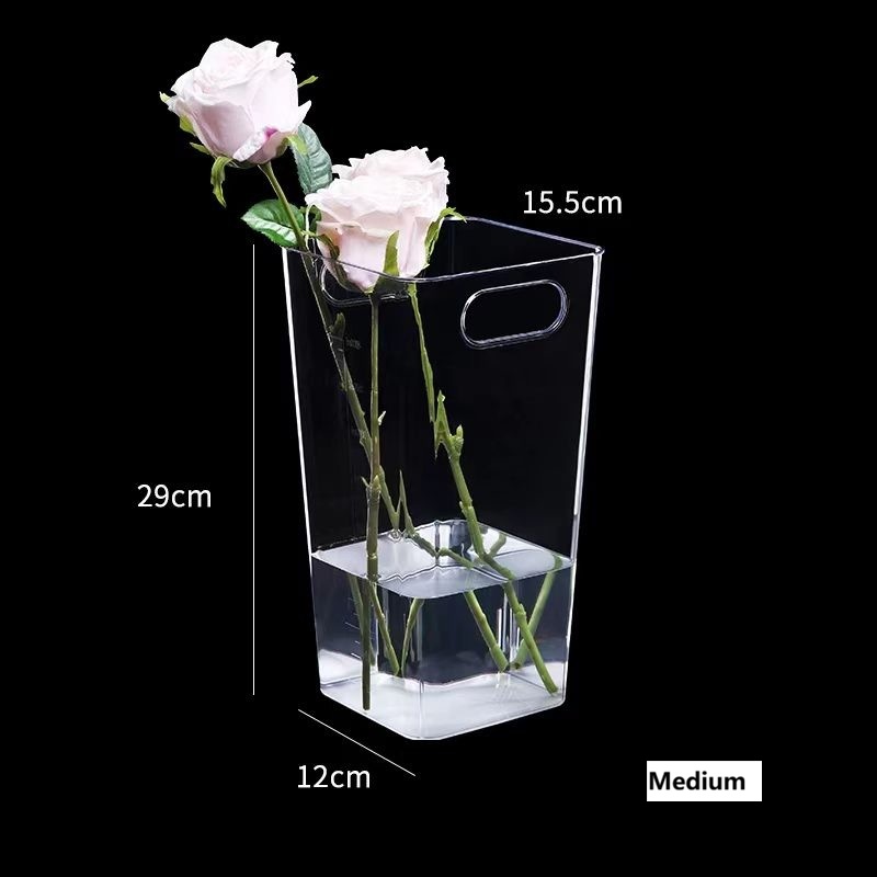 Minimalist Clear Acrylic Floral Bucket 7
