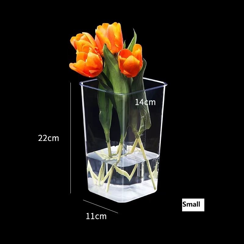 Minimalist Clear Acrylic Floral Bucket 13