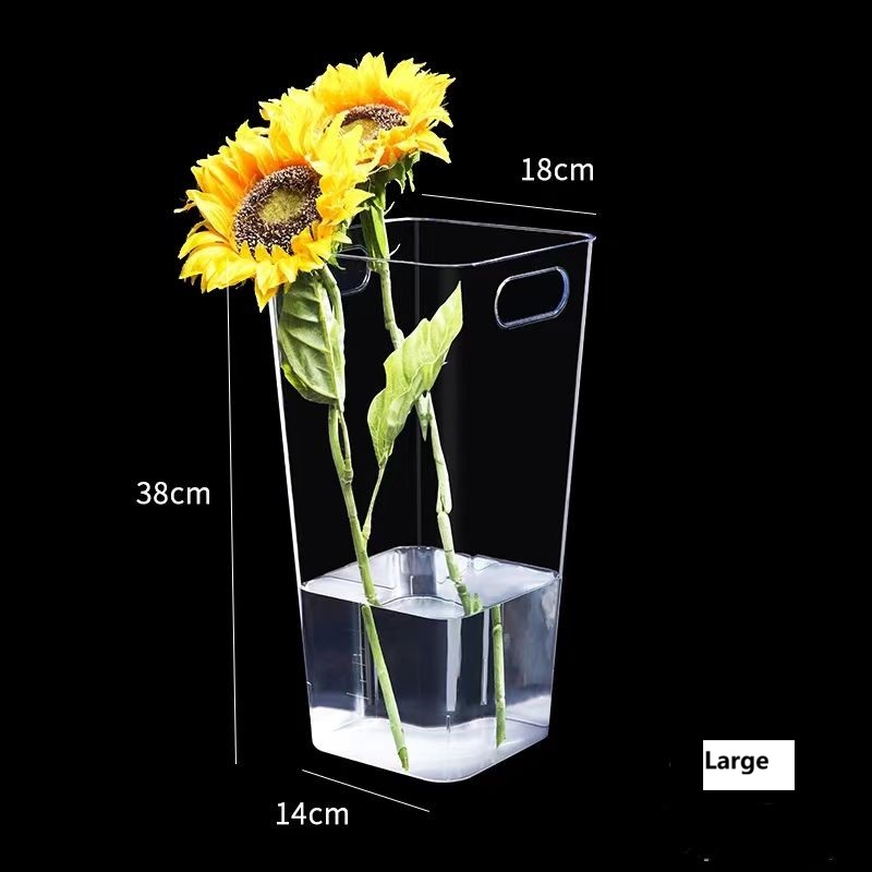 Minimalist Clear Acrylic Floral Bucket 6