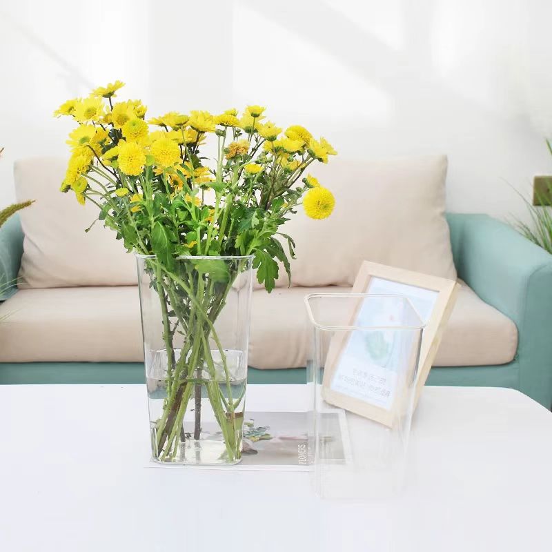Minimalist Clear Acrylic Floral Bucket