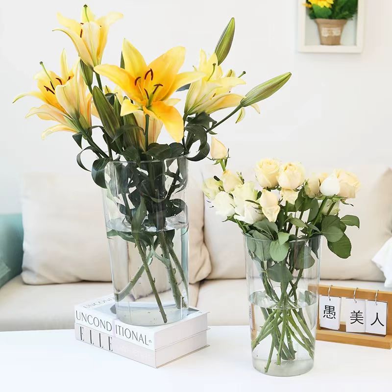 Minimalist Clear Acrylic Flower Revival Bucket