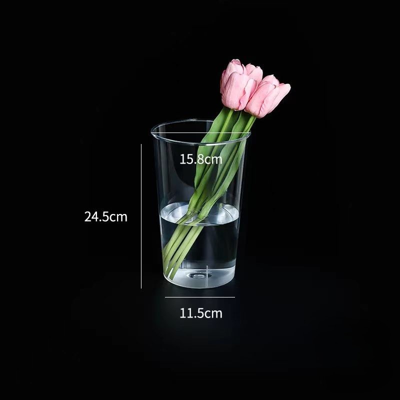 Minimalist Clear Acrylic Flower Revival Bucket 16