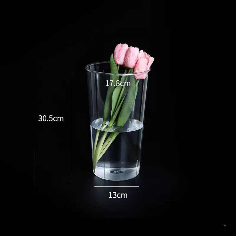 Minimalist Clear Acrylic Flower Revival Bucket 13