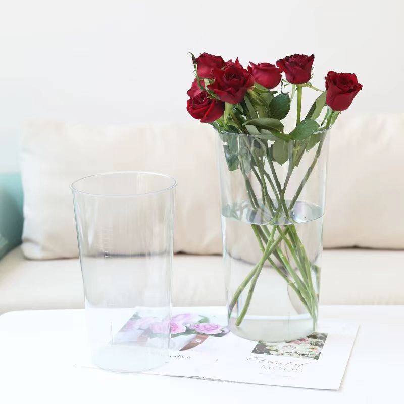 Minimalist Clear Acrylic Flower Revival Bucket