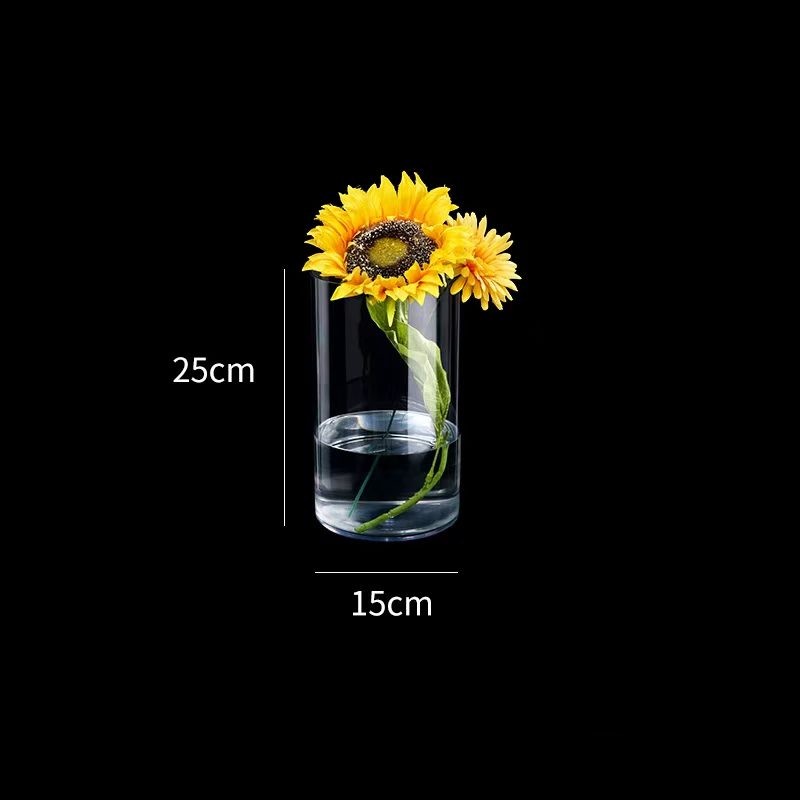 Minimalist Clear Acrylic Flower Revival Bucket 12