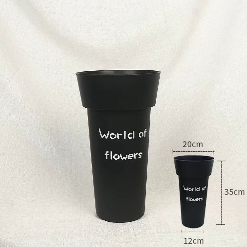 Minimalist Plastic Flower Revival Bucket