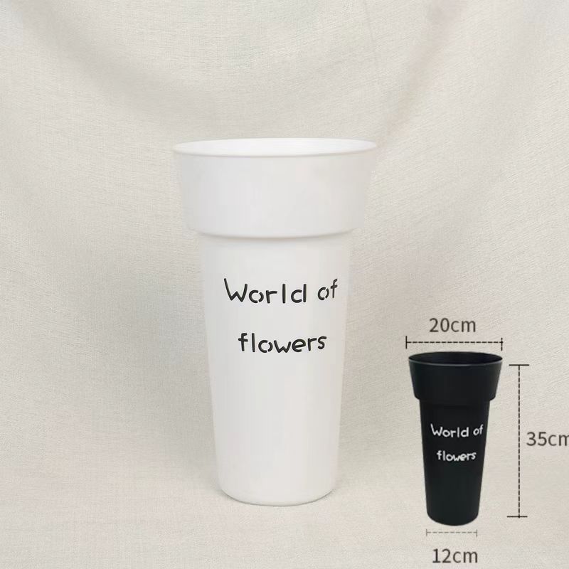 Minimalist Plastic Flower Revival Bucket