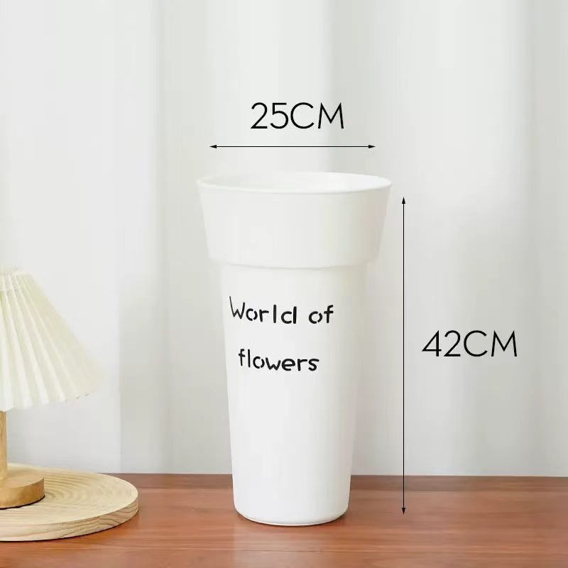 Minimalist Plastic Flower Revival Bucket 14