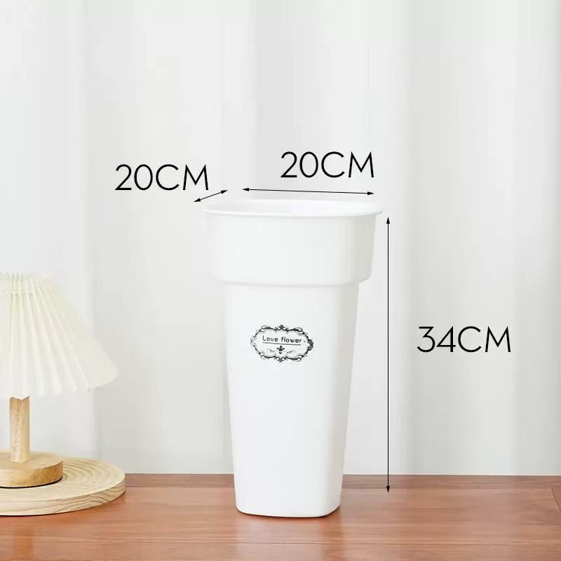 Minimalist Plastic Flower Revival Bucket 9