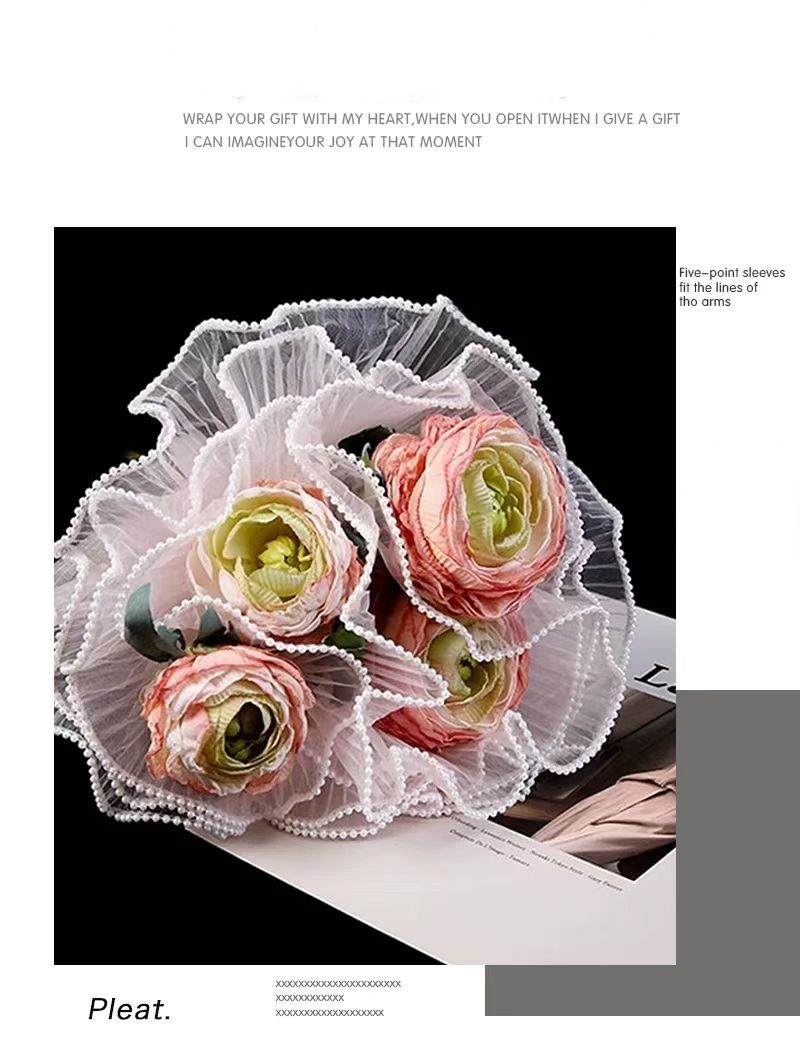 Double-sided Pearl Wave Organza 5