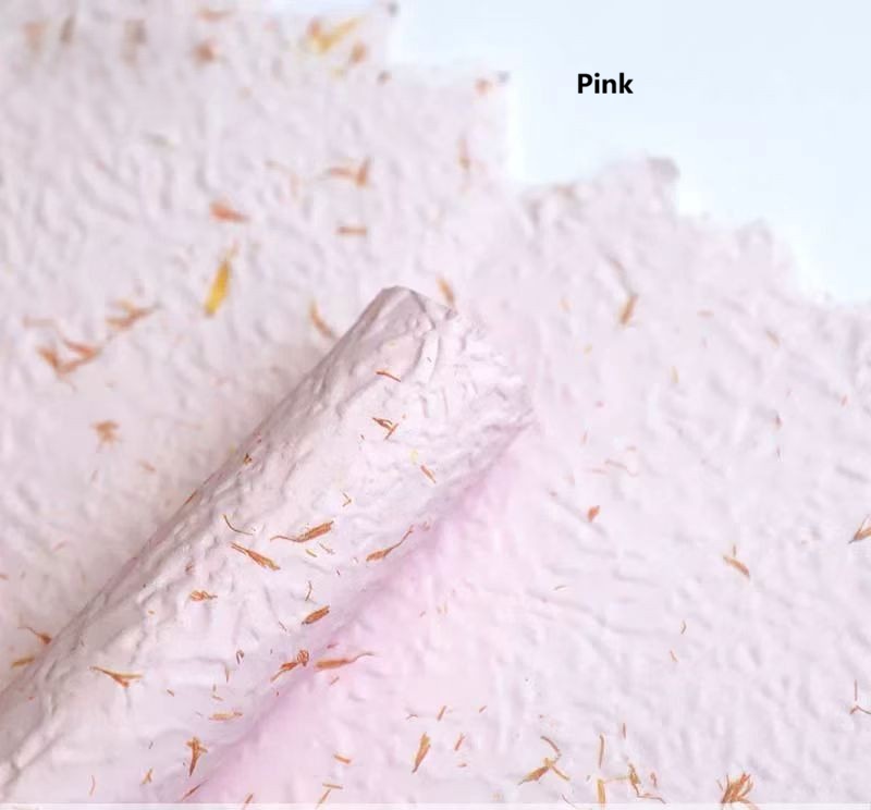 Textured Petal Printed Wrapping Paper