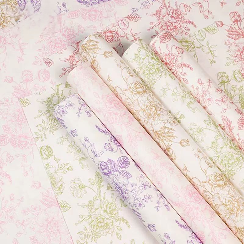 Vintage Floral Printing Wrapping Paper 4