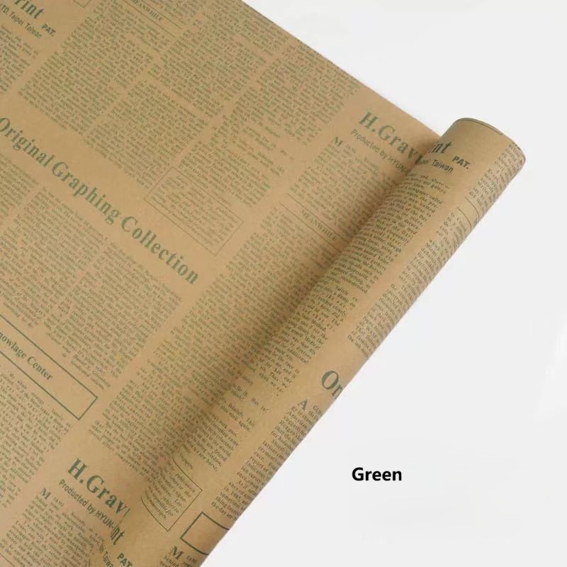 Vintage Newspaper Wrapping Paper 3