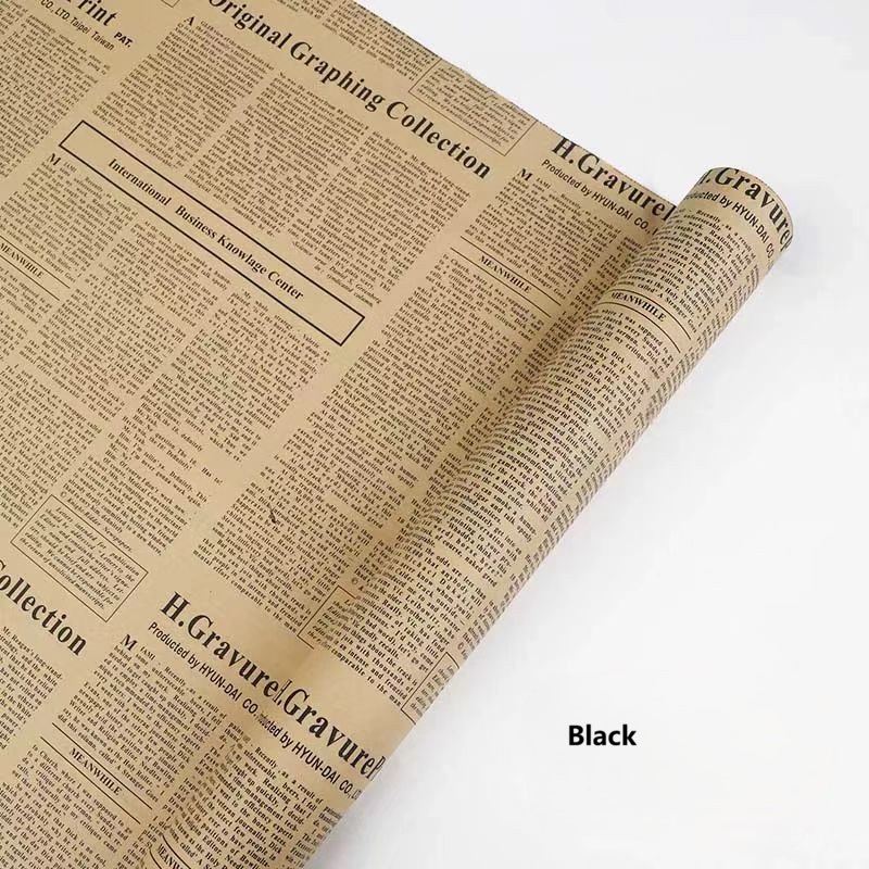 Vintage Newspaper Wrapping Paper 4