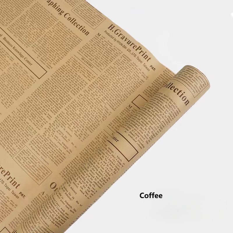 Vintage Newspaper Wrapping Paper 5
