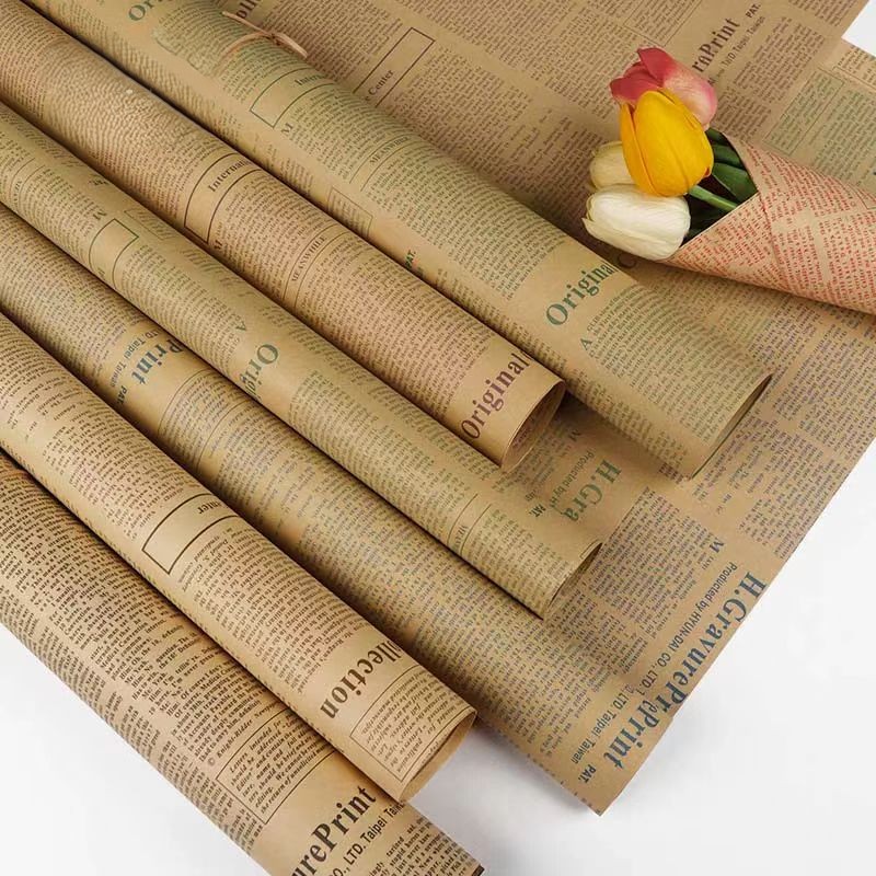 Vintage Newspaper Wrapping Paper 9